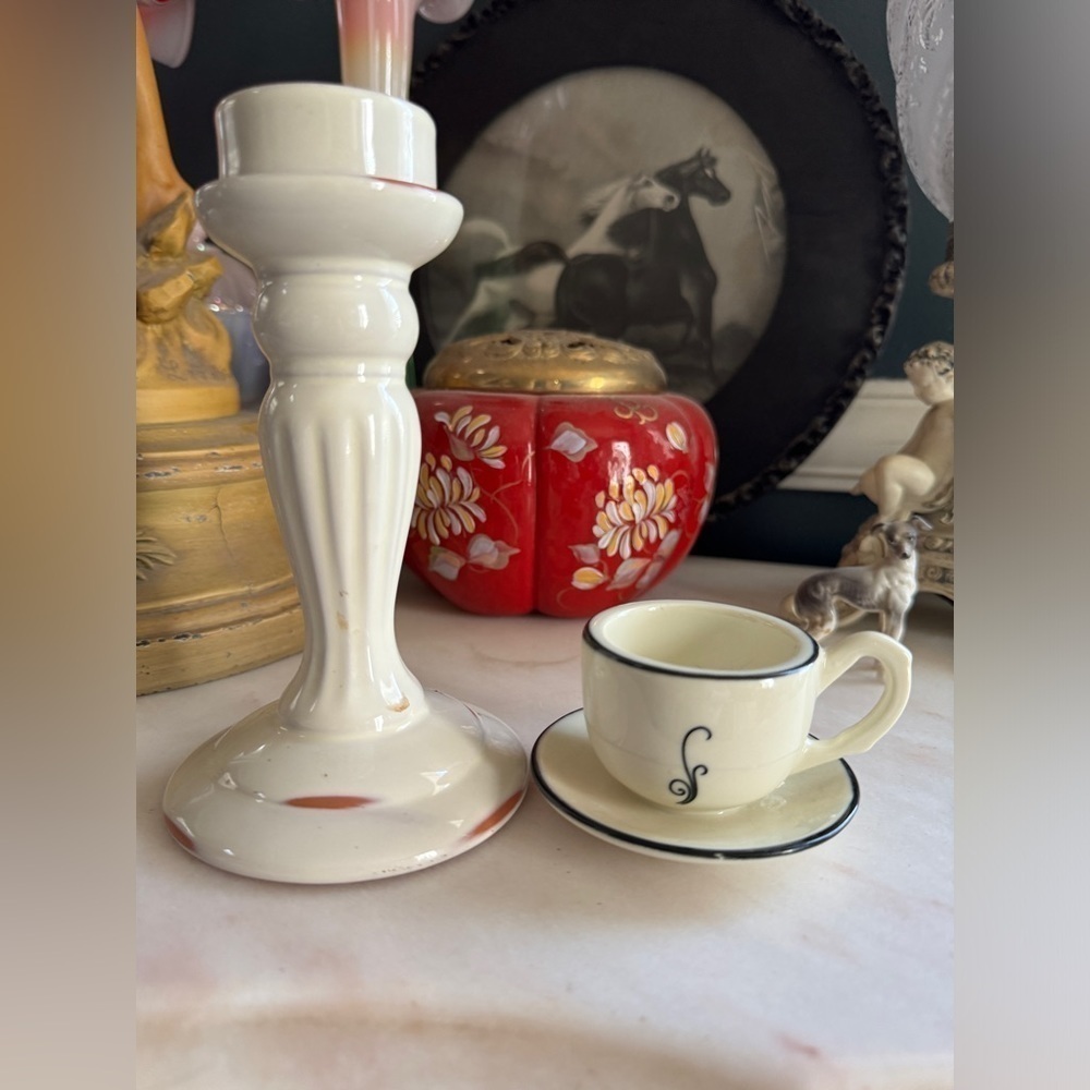 Yankee Candle Set of Tea Light Holder & Small Coffee Cup Tea Light Holder